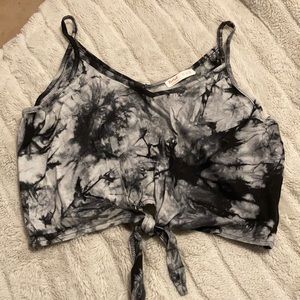 Knotted Tie Dye Crop Top